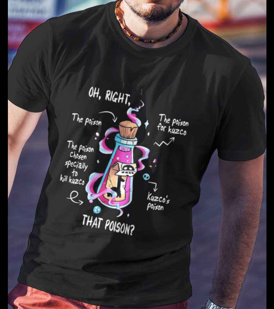 Oh Right The Poison Chosen Specially To Kill Kuzco Kuzco's Poison T-Shirt