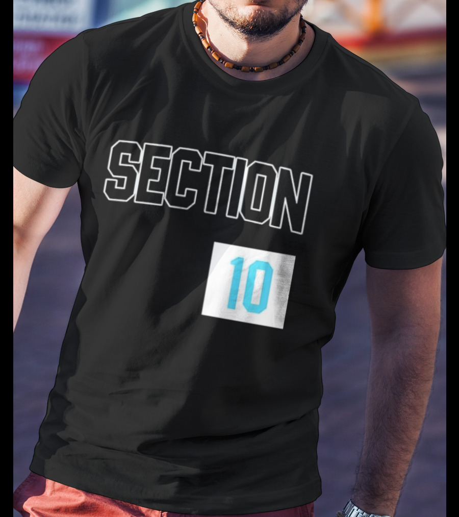 Section 10 Carolina Hurricanes Hockey Fan Gear T-Shirt