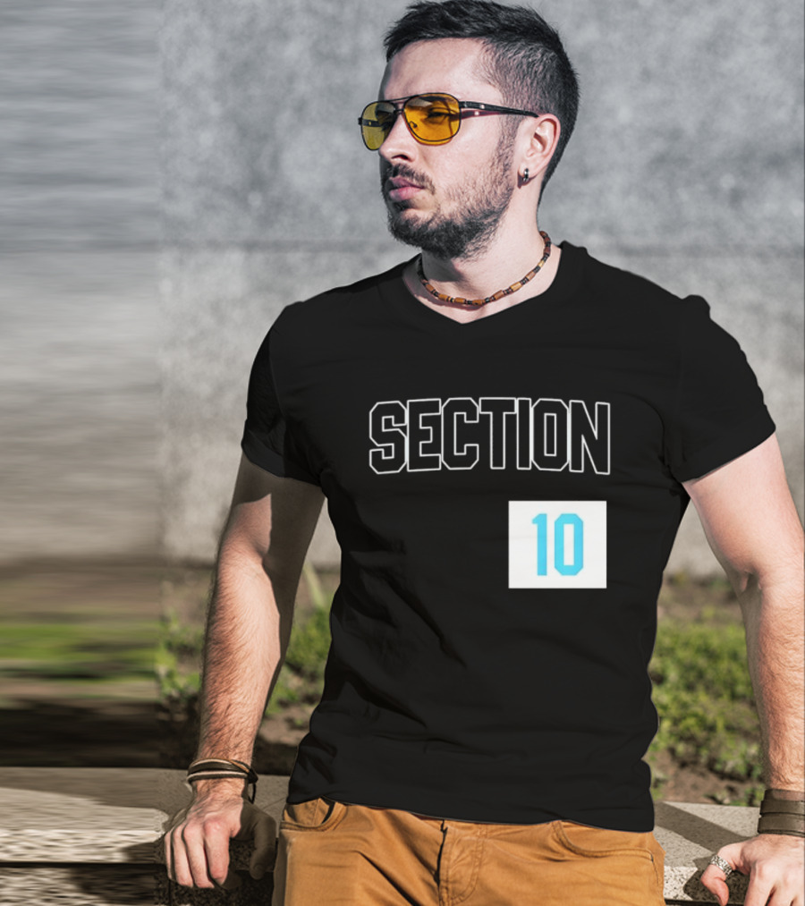 Section 10 Carolina Hurricanes Hockey Fan Gear T-Shirt
