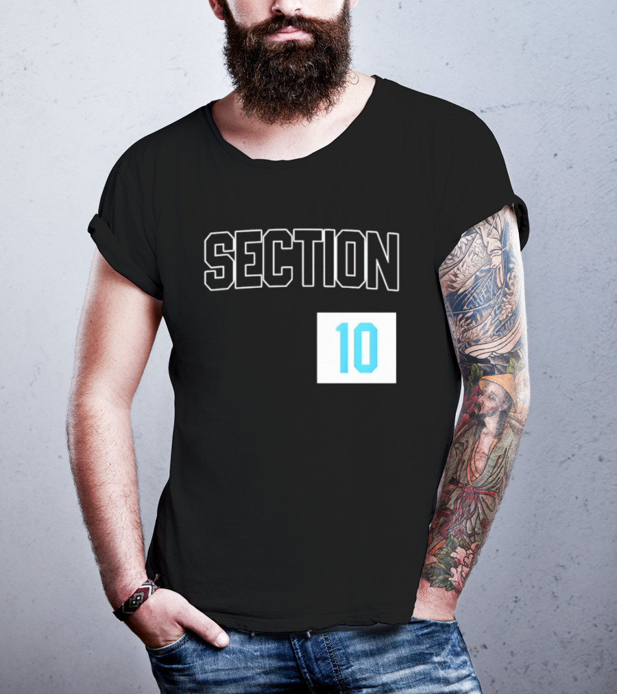 Section 10 Carolina Hurricanes Hockey Fan Gear T-Shirt