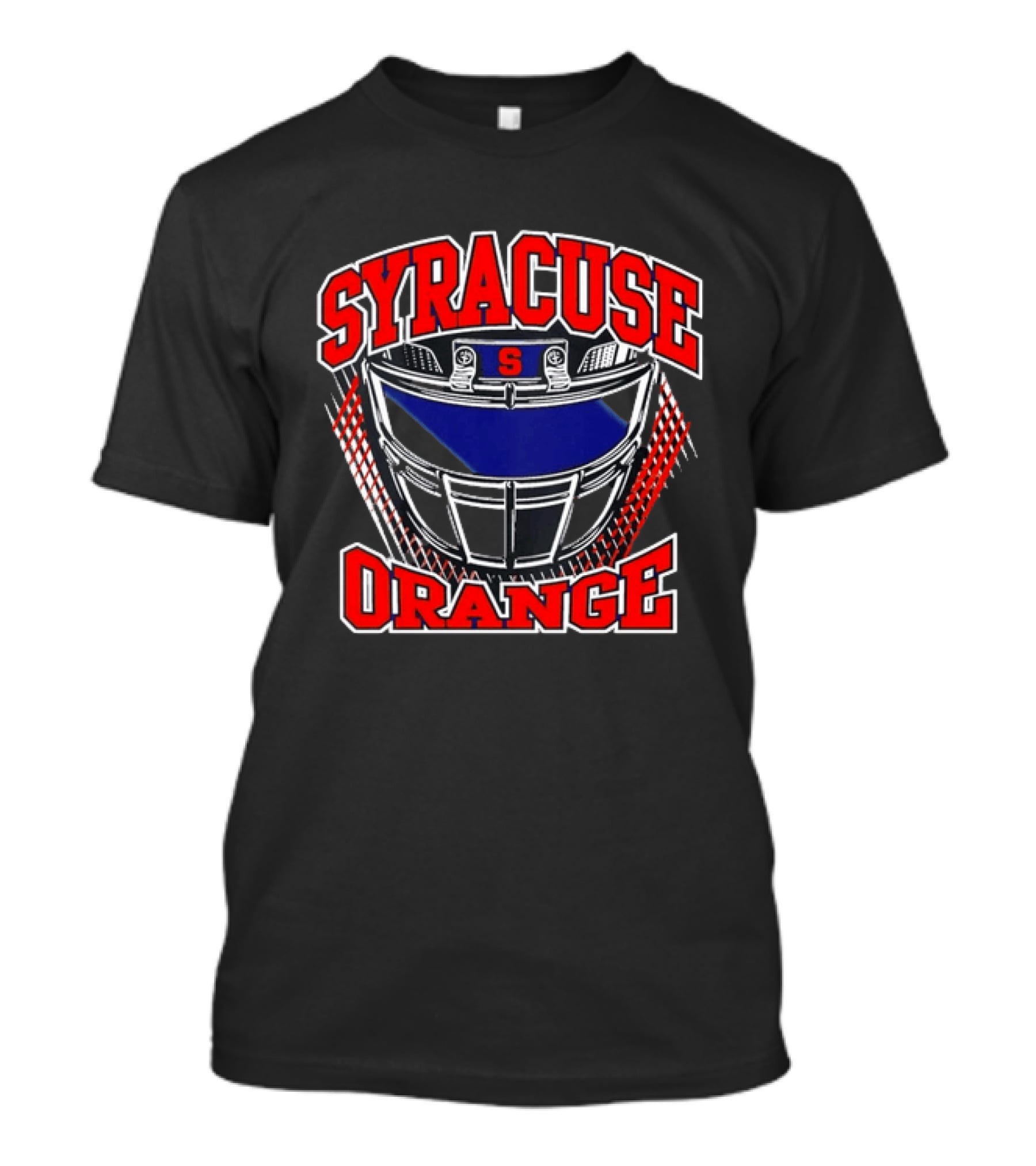 Syracuse Orange Football Helmet S Logo Gridiron T-Shirt
