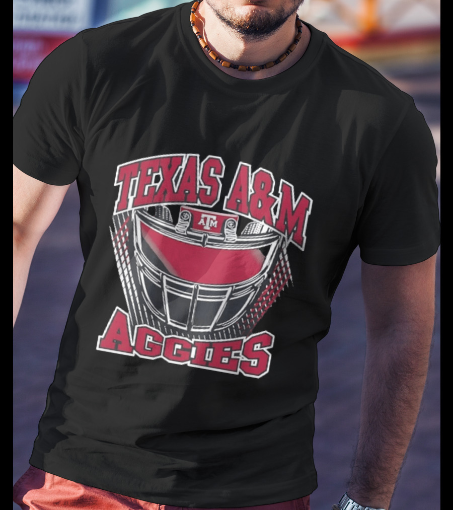 Texas A&M Aggies Football Helmet Varsity Spirit T-Shirt