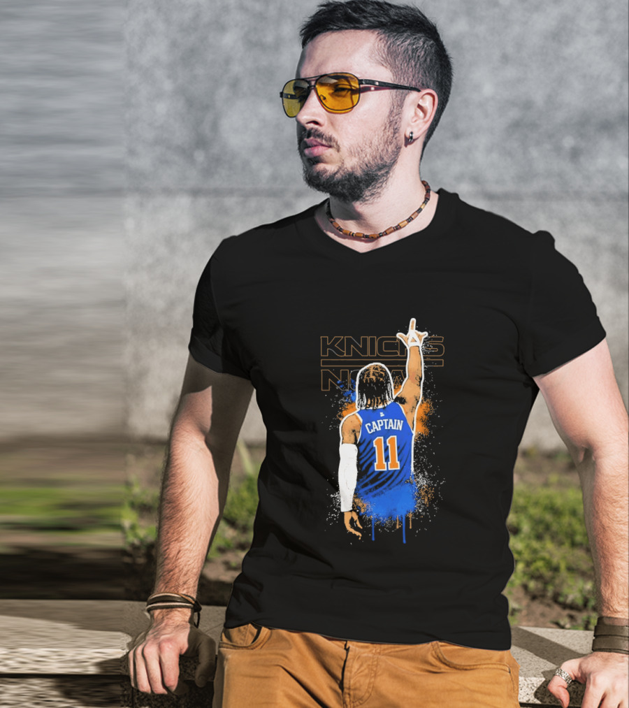 Captain 11 Knicks Now Basketball T-Shirt