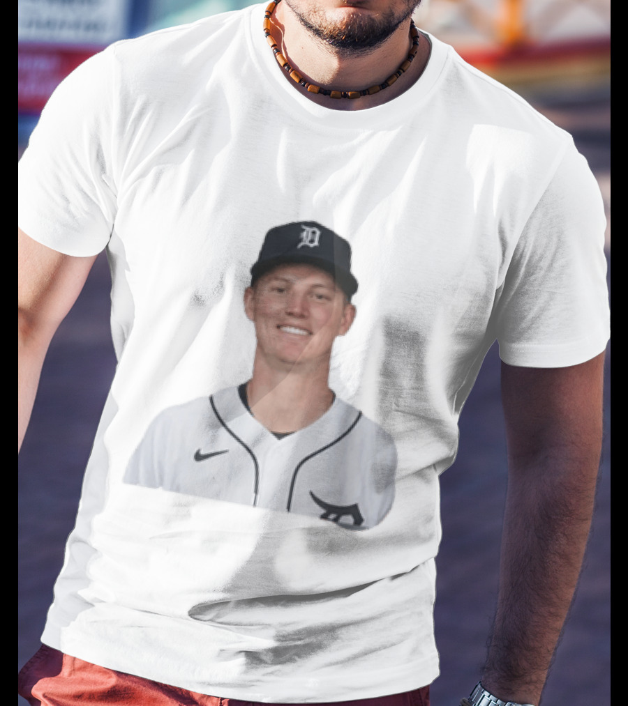 Troy Melton Detroit Tigers Nike Baseball Player D T-Shirt