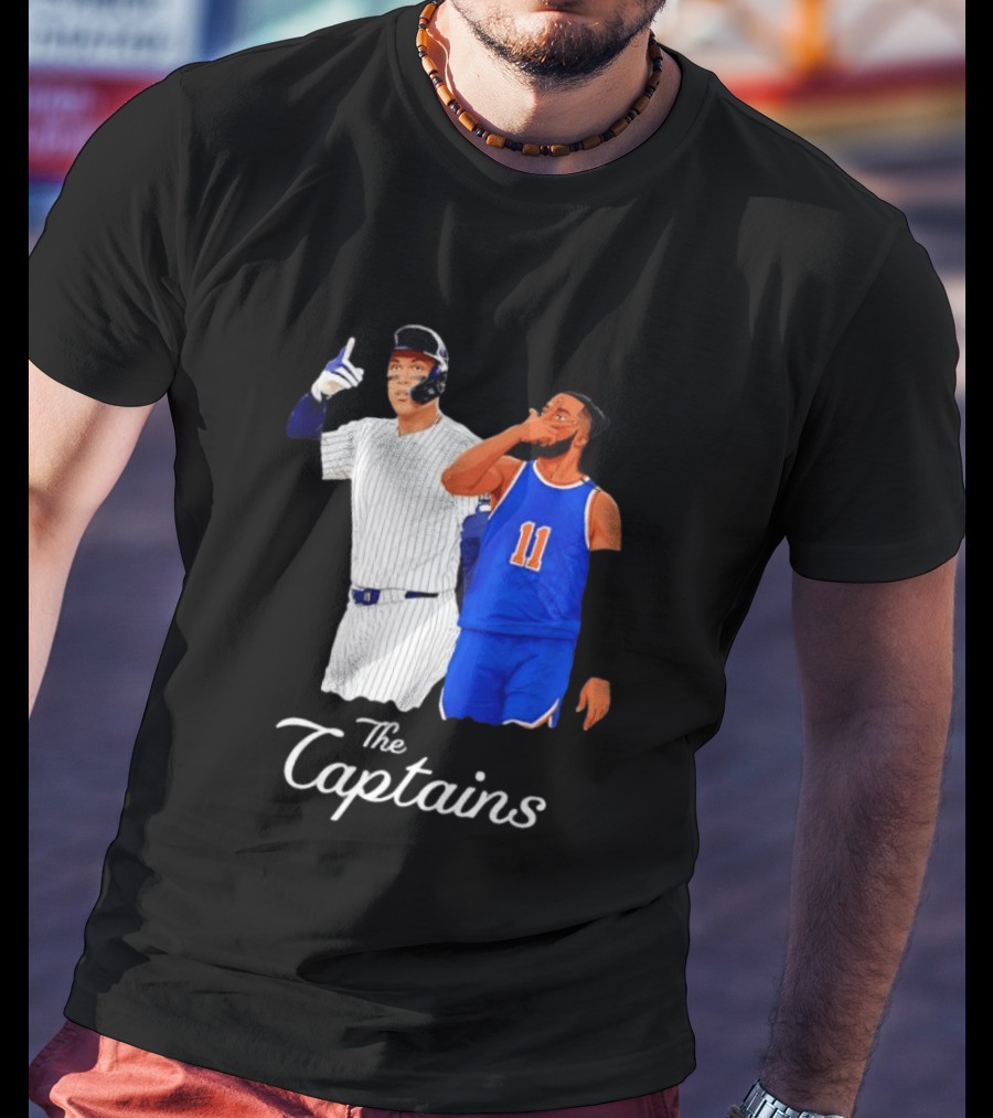 Aaron Judge New York Yankees Jalen Brunson New York Knicks The Captains T-Shirt
