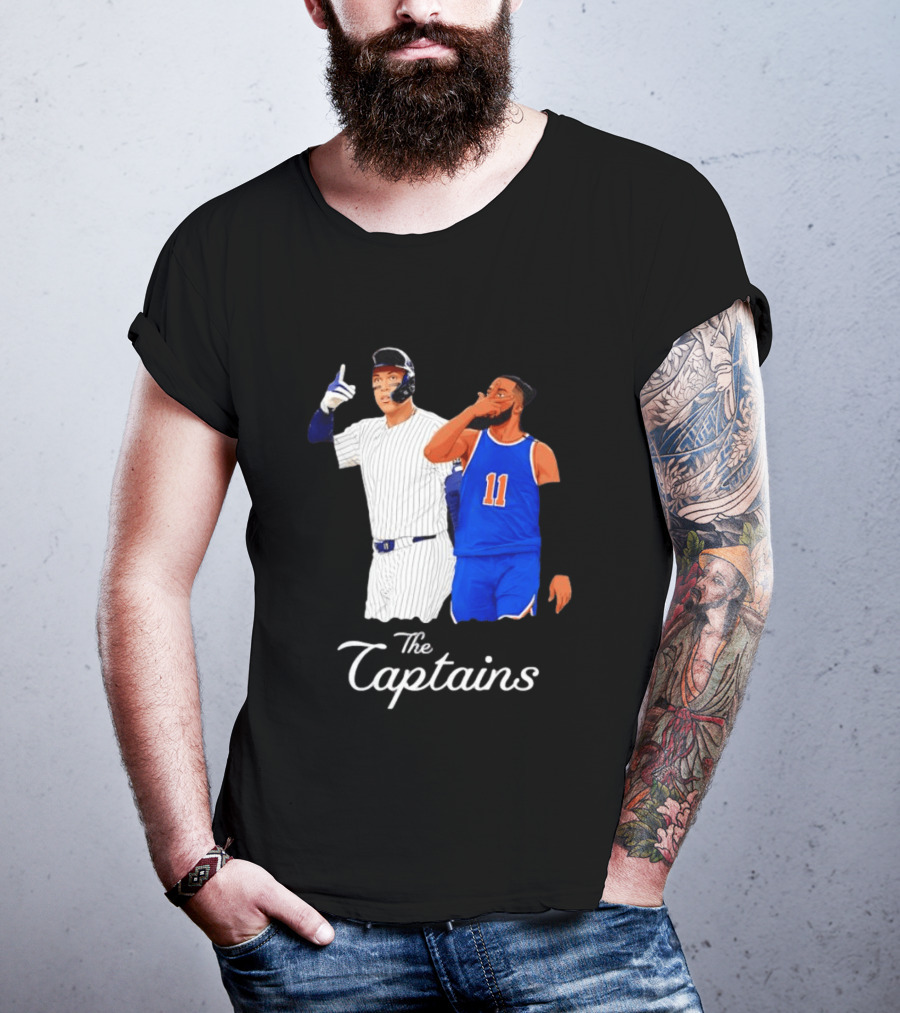 Aaron Judge New York Yankees Jalen Brunson New York Knicks The Captains T-Shirt