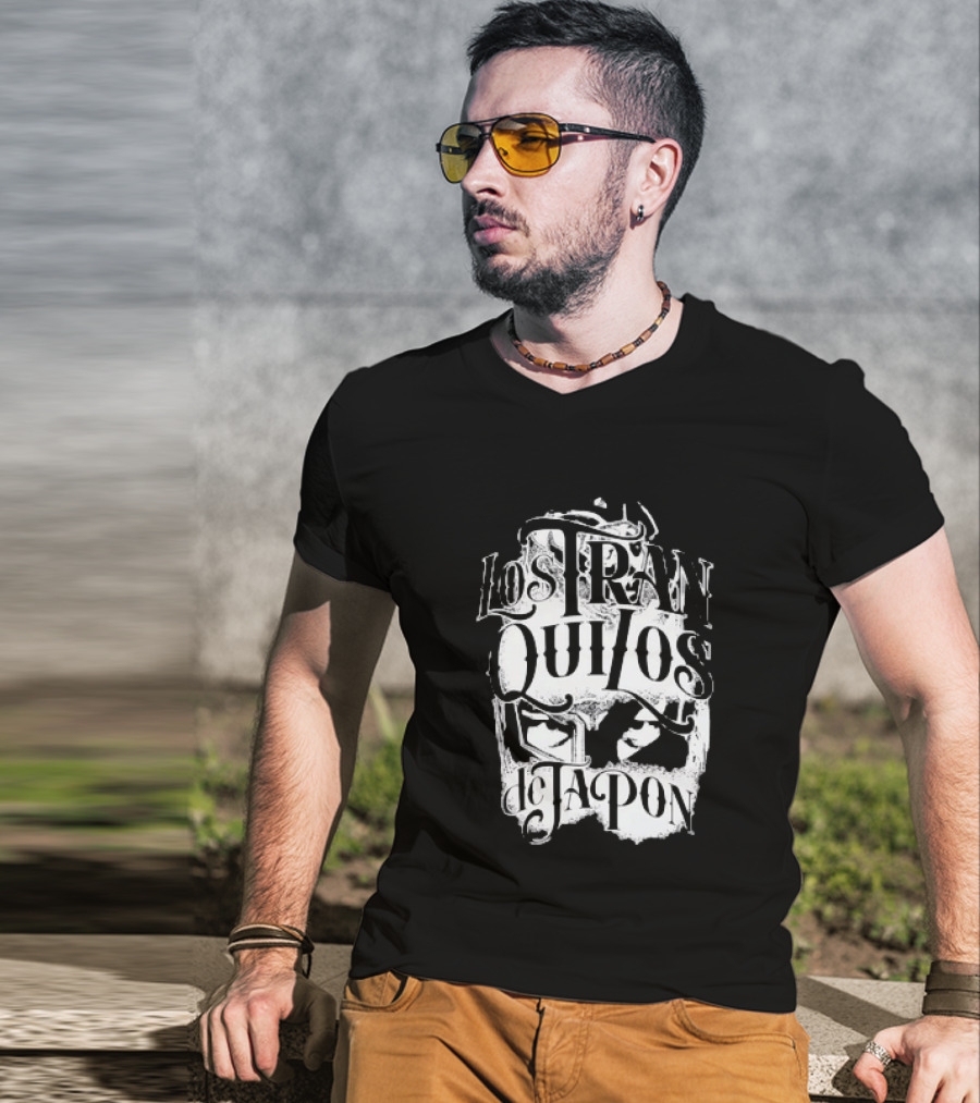 Los Tranquilos De Japon Bushi Mask Design Japan T-Shirt