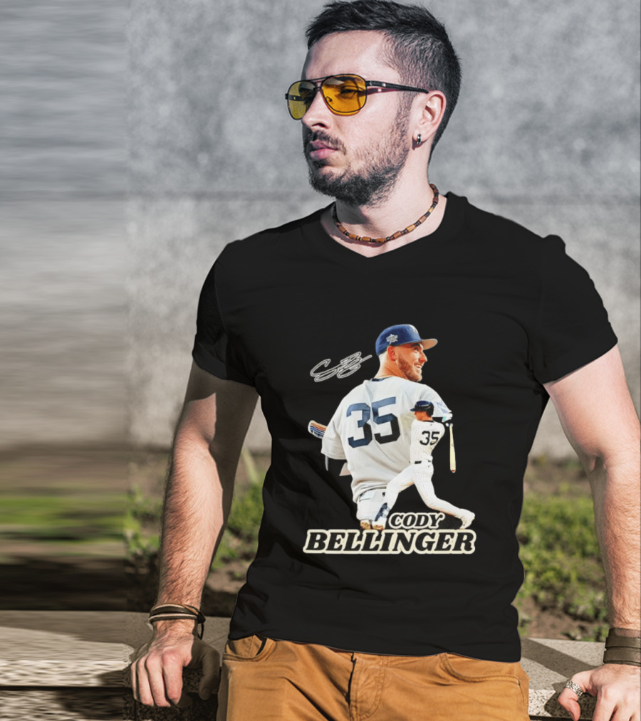 Cody Bellinger 35 New York Yankees MLB Baseball Player T-Shirt