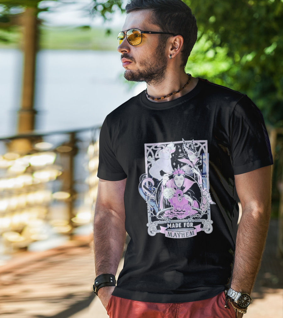 Disney Villains Made For Mayhem Ursula Maleficent Evil Queen T-Shirt