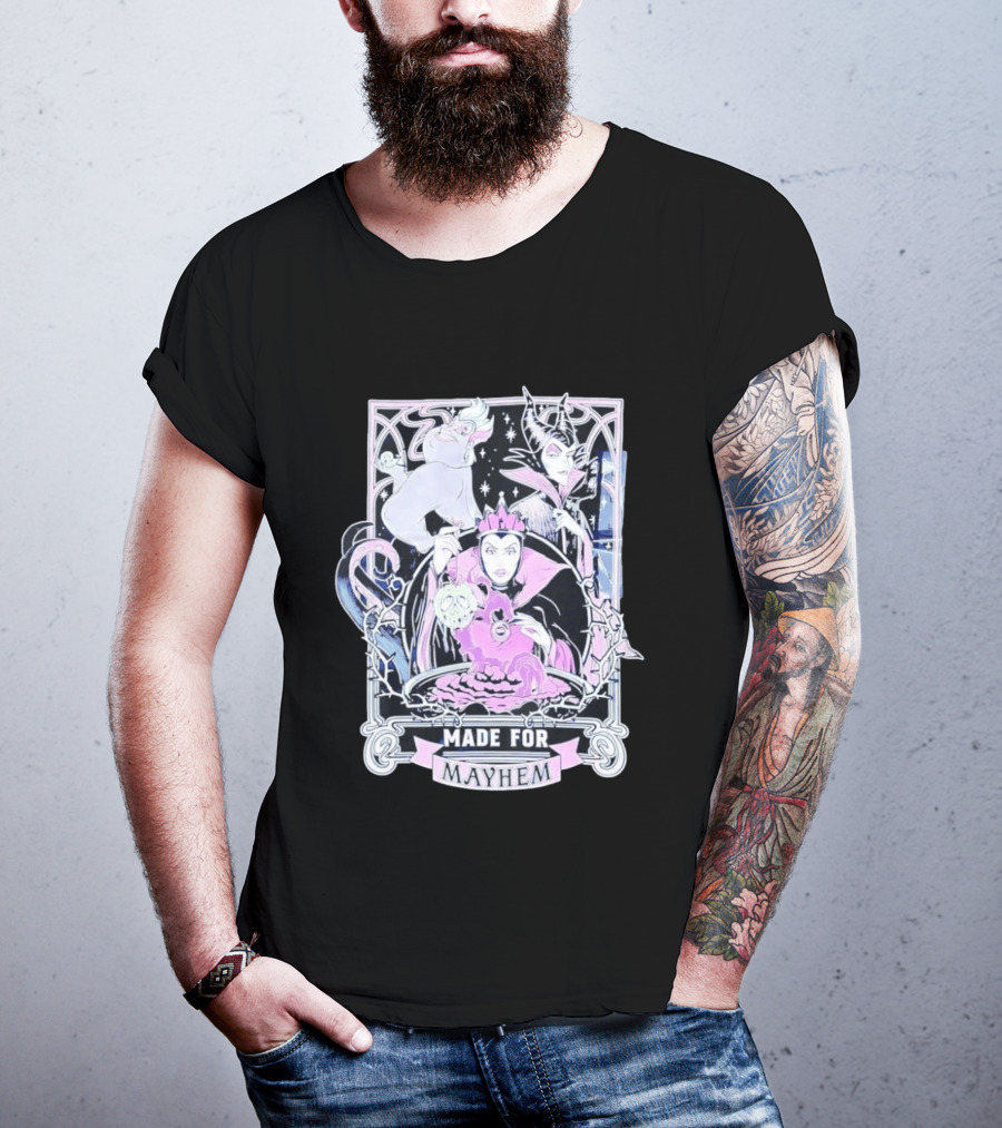 Disney Villains Made For Mayhem Ursula Maleficent Evil Queen T-Shirt