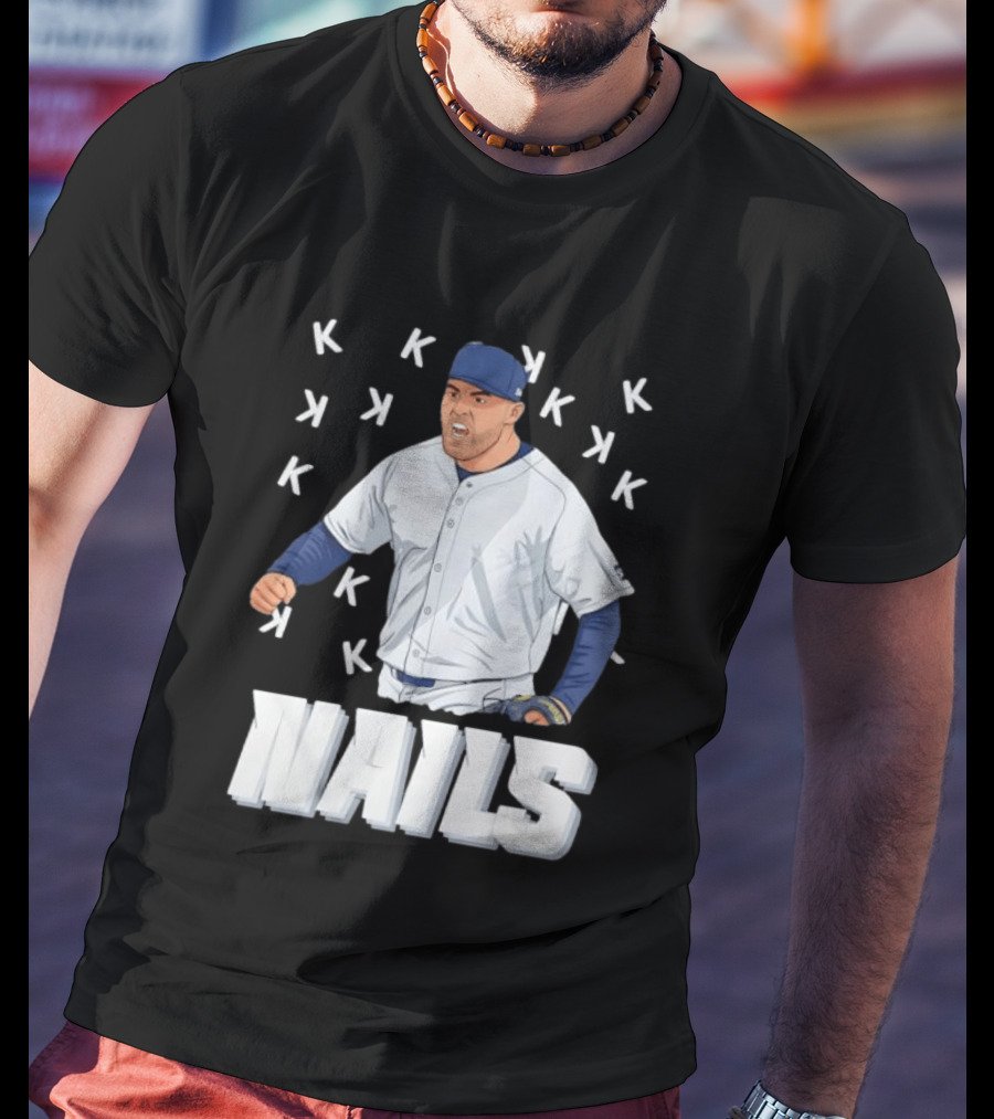 Logan Gilbert Strikeout Pitcher Seattle Mariners NAILS Baseball Fan T-Shirt