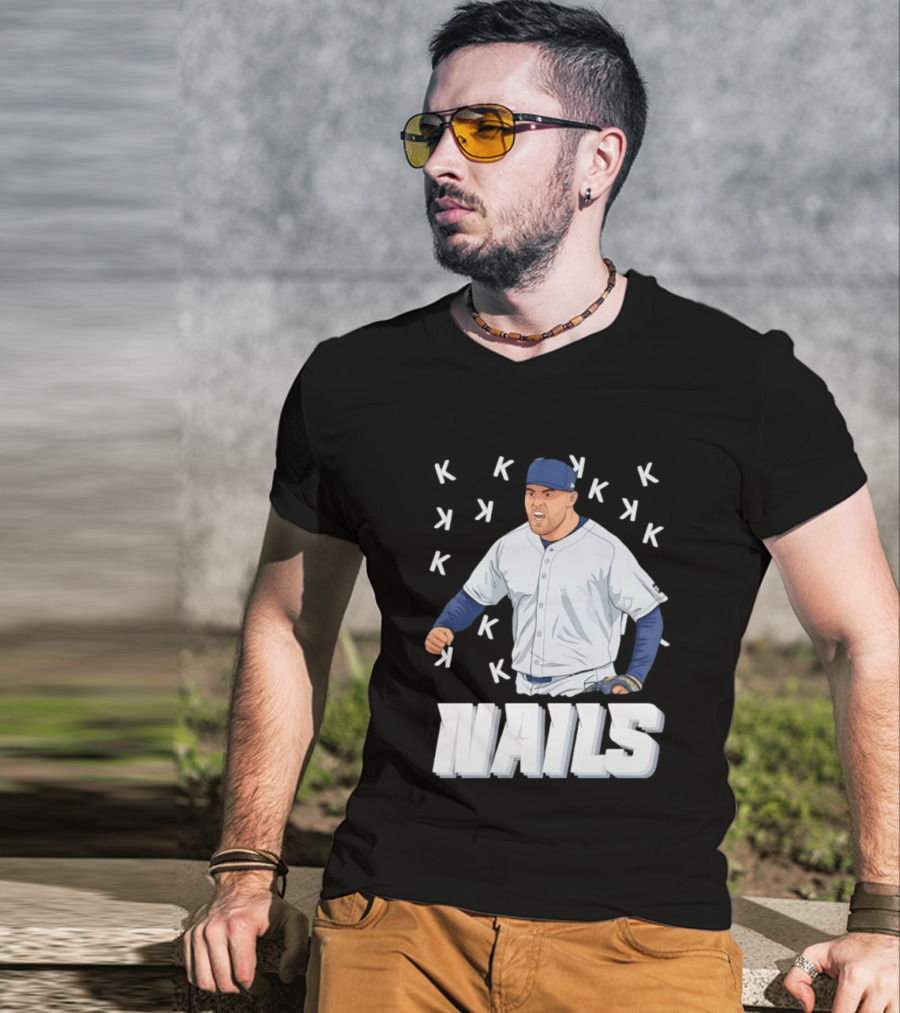 Logan Gilbert Strikeout Pitcher Seattle Mariners NAILS Baseball Fan T-Shirt