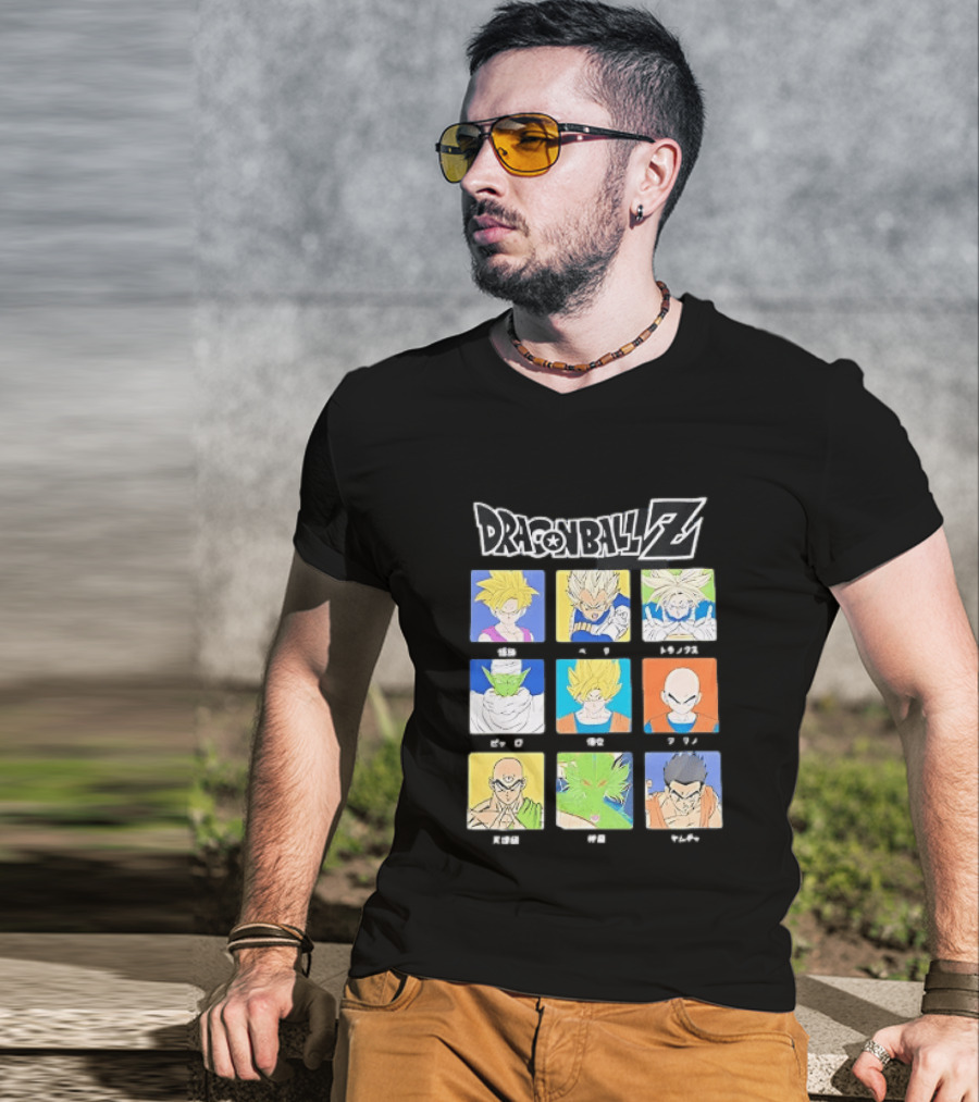 Dragon Ball Z Gohan Vegeta Trunks Piccolo Goku Krillin Tien Shenron Yamcha Anime Characters T-Shirt