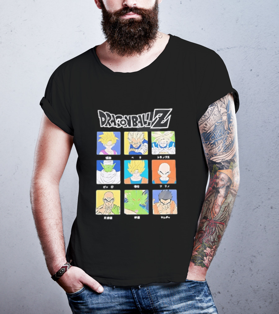 Dragon Ball Z Gohan Vegeta Trunks Piccolo Goku Krillin Tien Shenron Yamcha Anime Characters T-Shirt