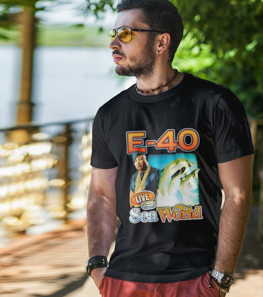 E 40 Live From Sea World With Dolphins T-Shirt