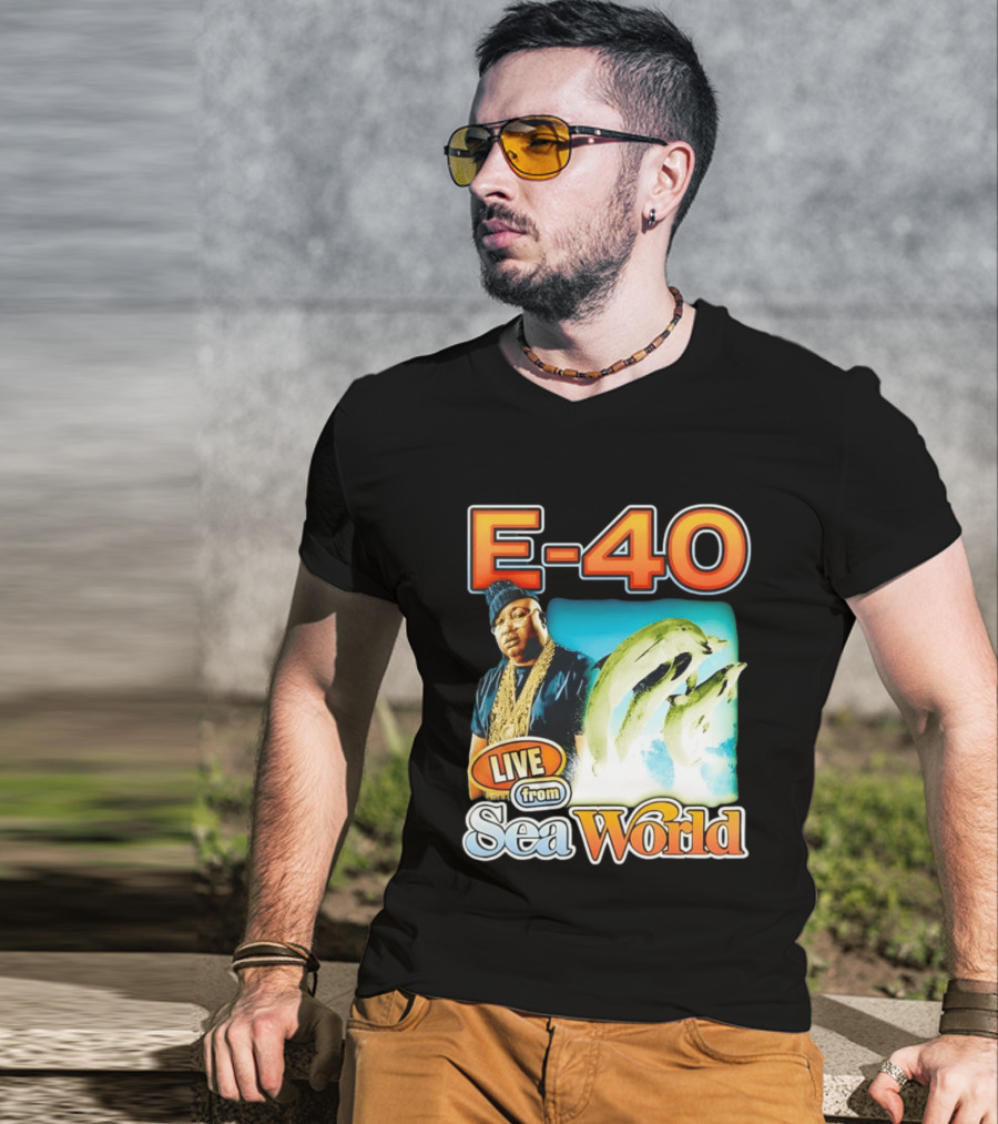 E 40 Live From Sea World With Dolphins T-Shirt