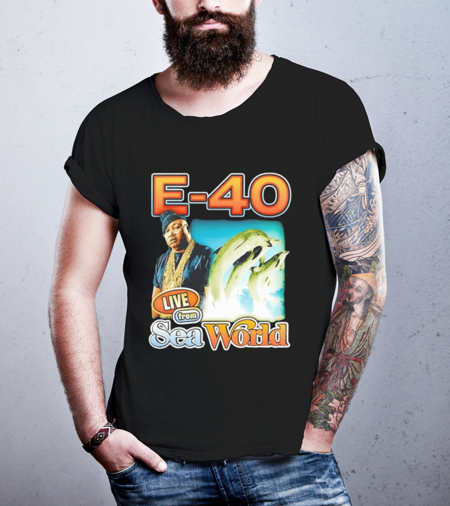 E 40 Live From Sea World With Dolphins T-Shirt