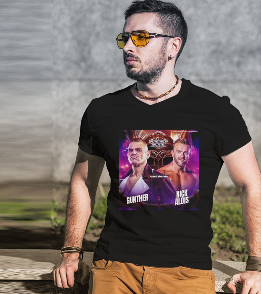 SummerSlam 2026 Gunther Vs Nick Aldis WWE Minneapolis Showdown T-Shirt