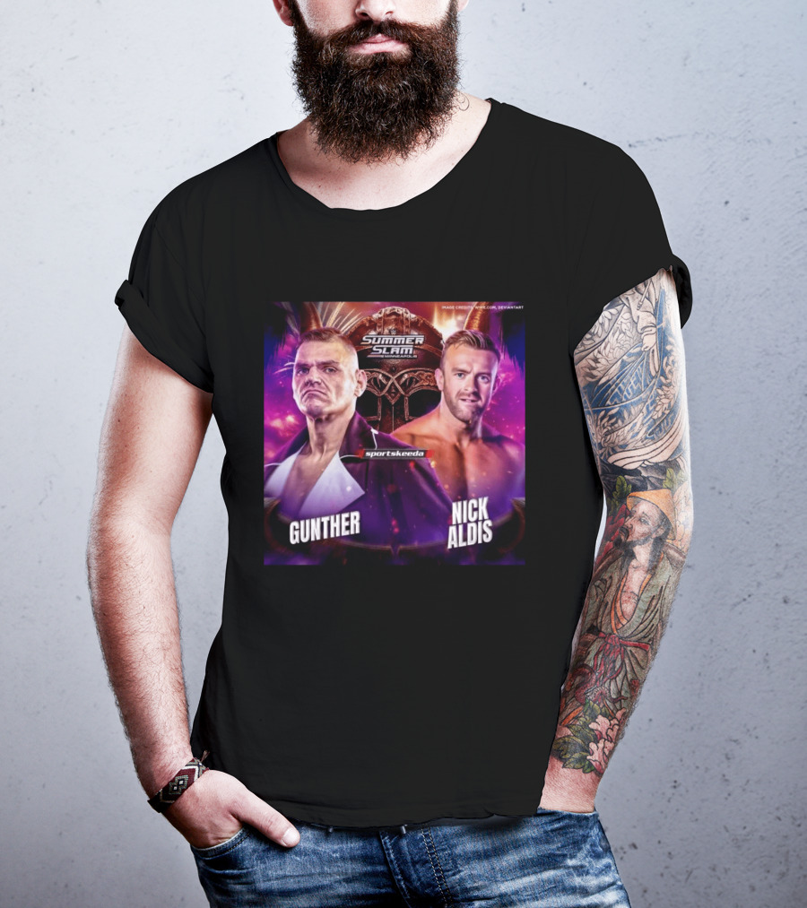 SummerSlam 2026 Gunther Vs Nick Aldis WWE Minneapolis Showdown T-Shirt