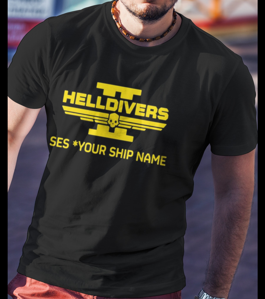 Helldivers II Customized SES Your Ship Name T-Shirt