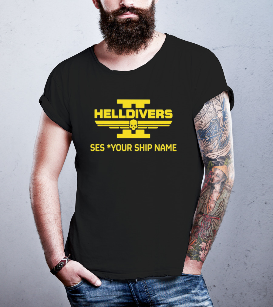 Helldivers II Customized SES Your Ship Name T-Shirt