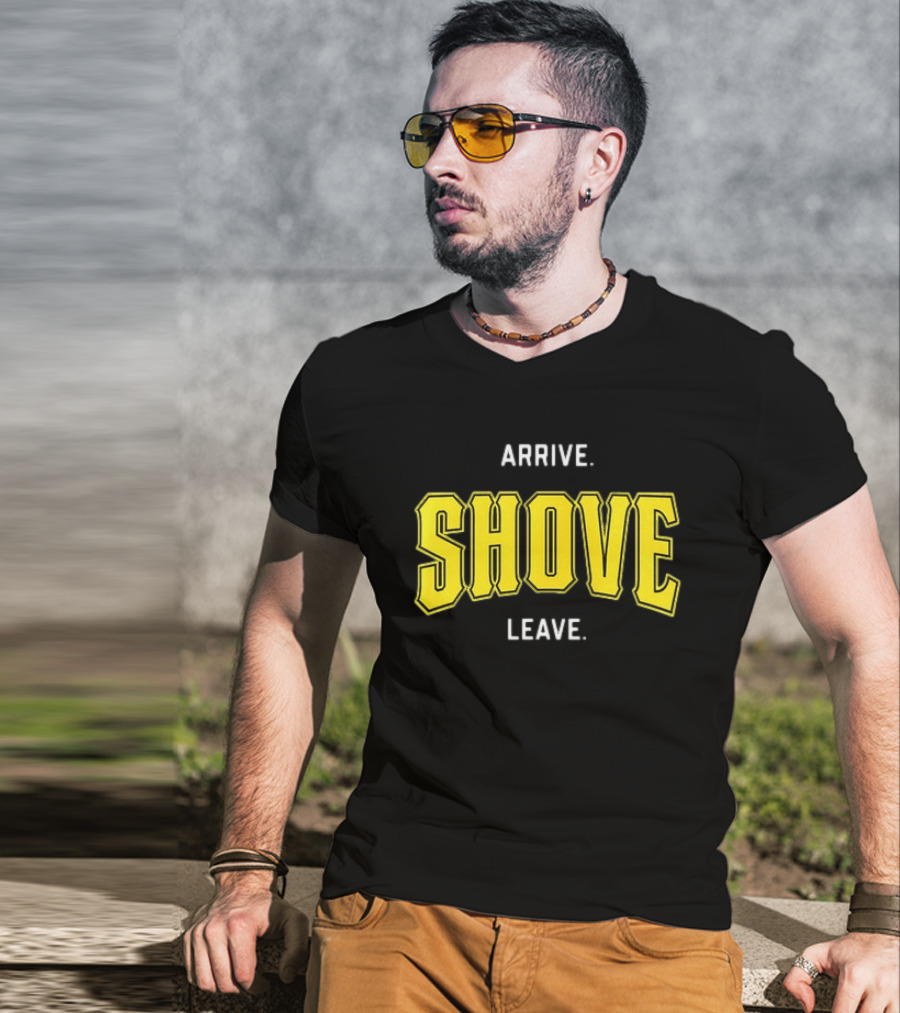 Pittsburgh Pirates Paul Skenes Arrive Shove Leave T-Shirt