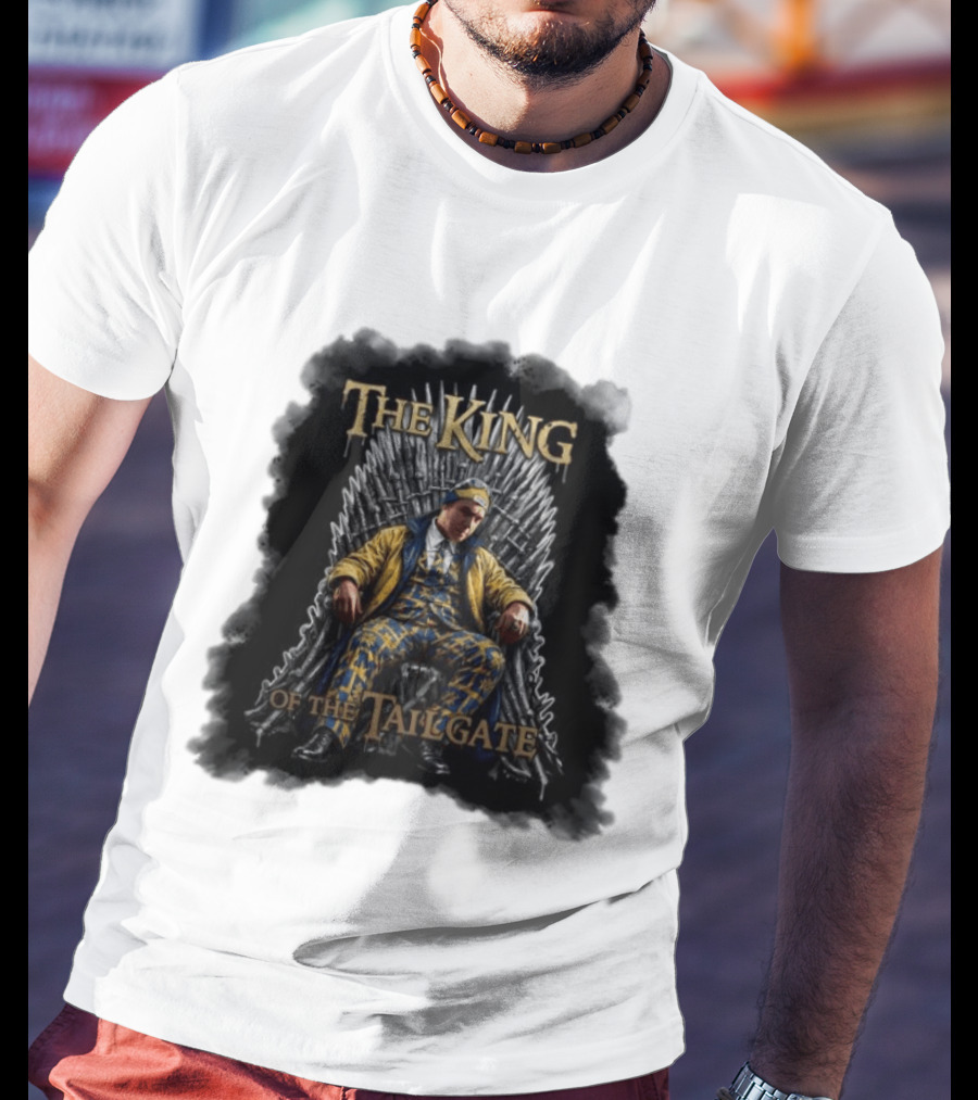 The King Of The Tailgate Chicago Bears Bill Murray Thrones Chair T-Shirt