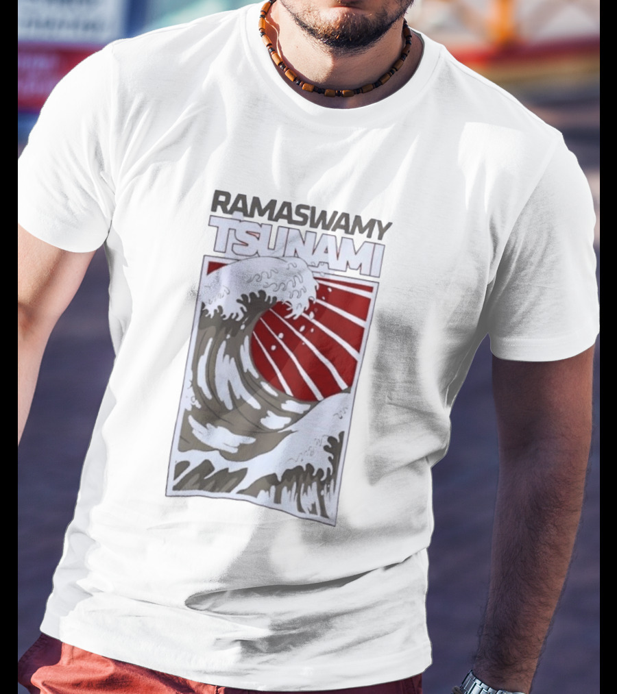 Ramaswamy Tsunami Japanese Wave T-Shirt