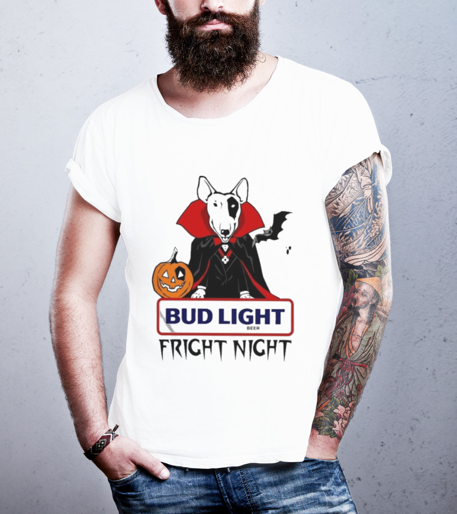 Bud Light Spuds MacKenzie Fright Night 80s Halloween T-Shirt