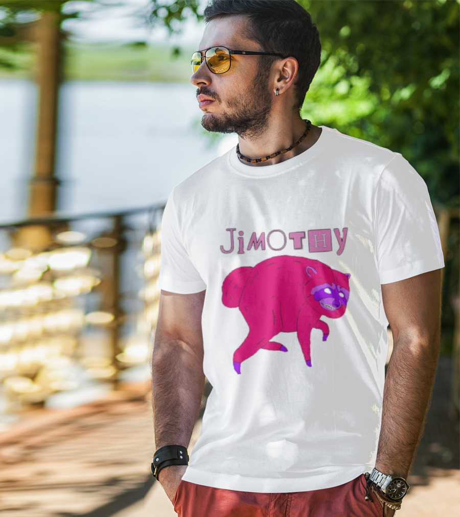 Jimothy Pink Raccoon T-Shirt