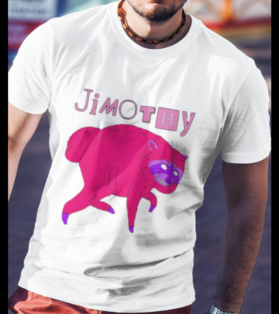 Jimothy Pink Raccoon T-Shirt