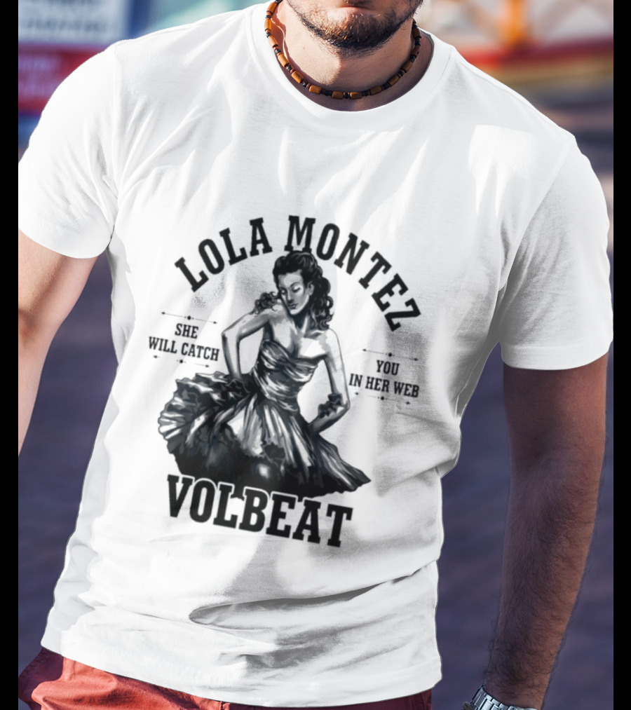 Lola Montez Volbeat Rock Music Tour Edition T-Shirt