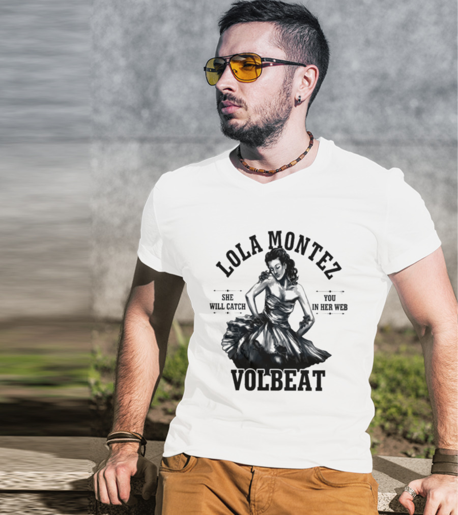 Lola Montez Volbeat Rock Music Tour Edition T-Shirt