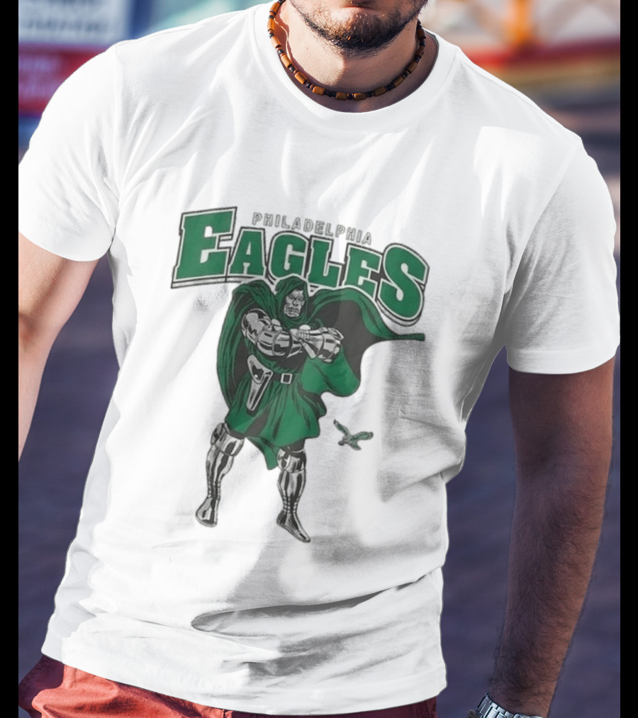 Philadelphia Eagles Doctor Doom 2026 Villain Collaboration T-Shirt
