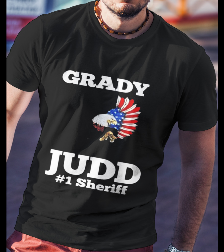 Grady Judd #1 Sheriff Patriotic Eagle T-Shirt