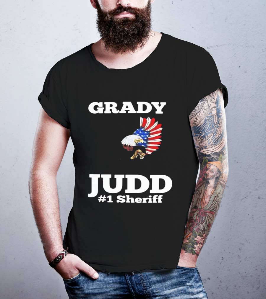 Grady Judd #1 Sheriff Patriotic Eagle T-Shirt