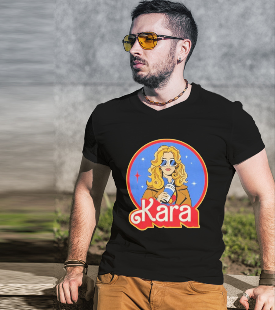 Kara 2026 Screencrush Sunglasses Coffee T-Shirt