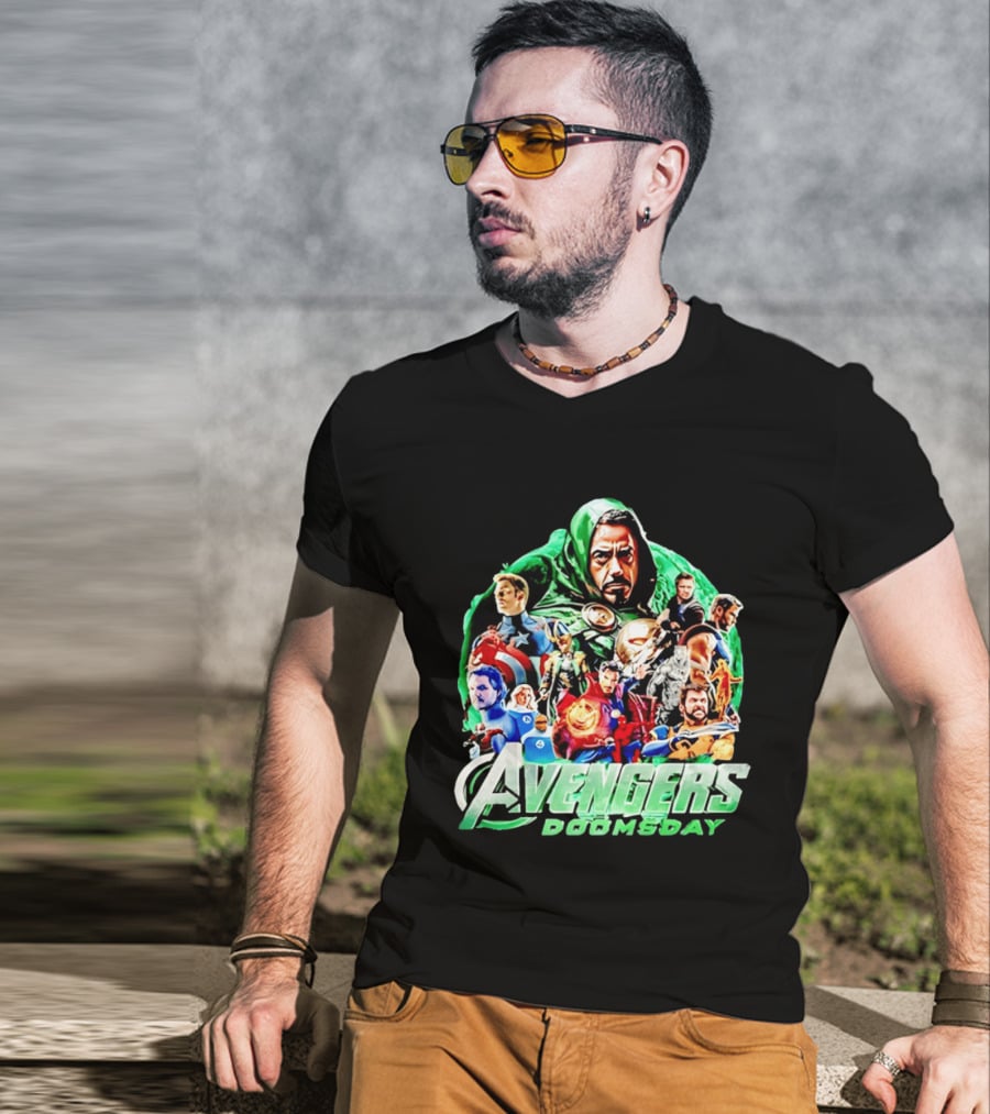 Avengers Doomsday Iron Man Captain America Marvel T-Shirt