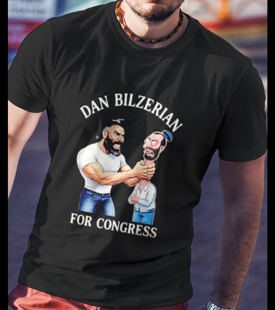 Dan Bilzerian For Congress Political Meme Cartoon T-Shirt