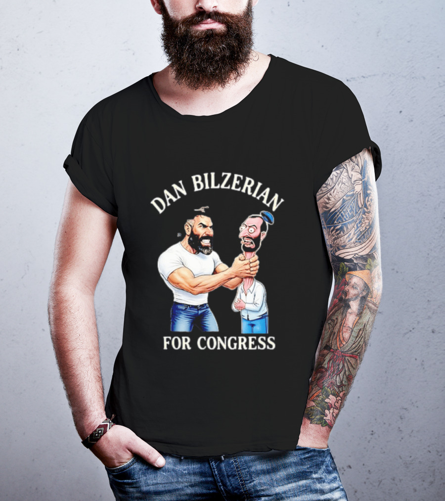 Dan Bilzerian For Congress Political Meme Cartoon T-Shirt