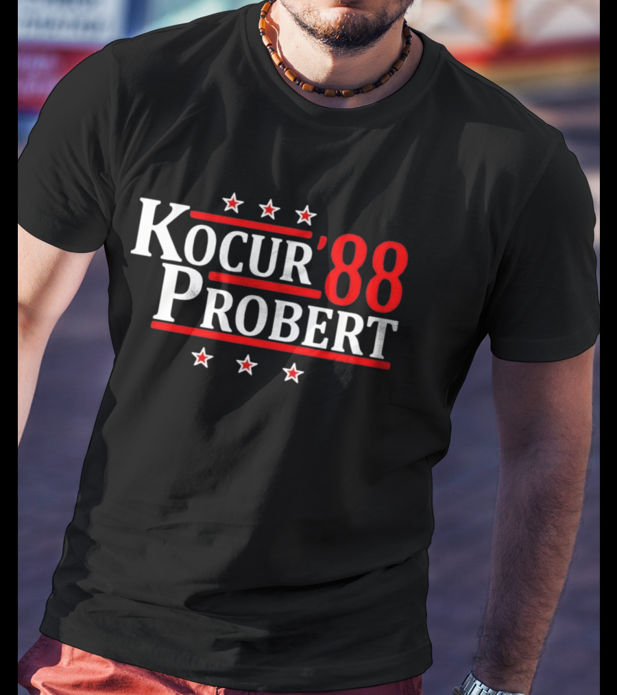 Detroit Kocur Probert Hockey Legends 88 With Stars T-Shirt