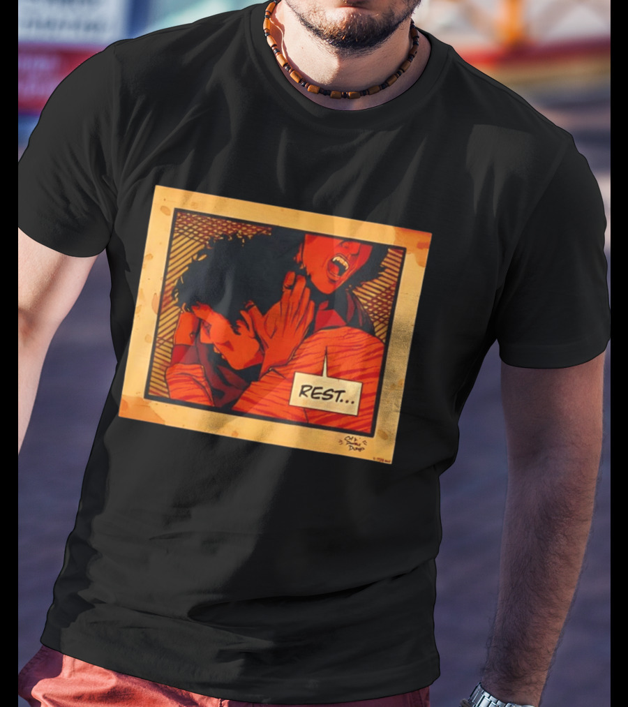 Dumb Dump Rest Vampire Biting Man T-Shirt
