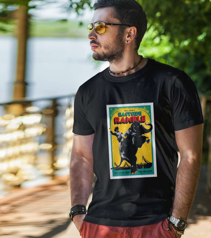Will Hoge Eastside Ramble Nashville TN July 24 25 2026 Elephant Circus Eastside Bowl T-Shirt
