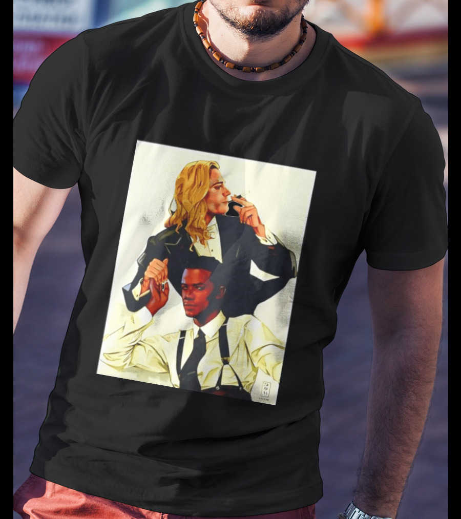 JMH Interview With The Vampire Lestat And Louis Smoking Portraits T-Shirt