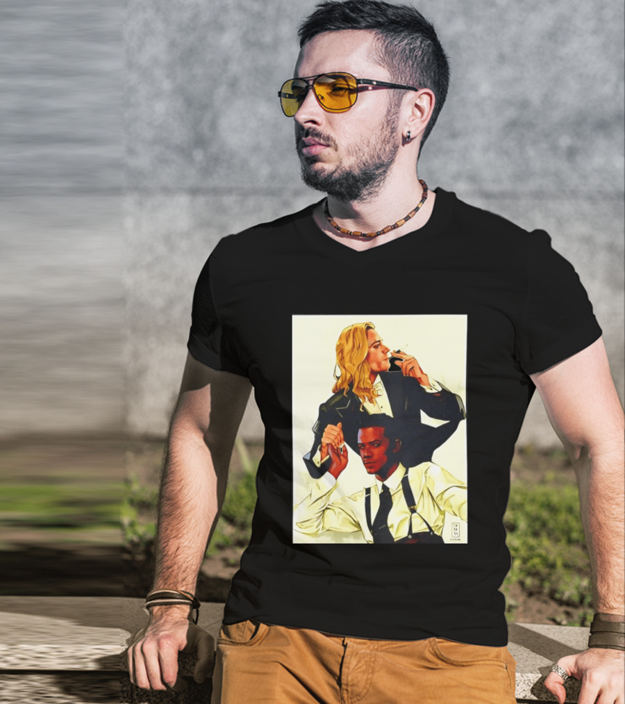JMH Interview With The Vampire Lestat And Louis Smoking Portraits T-Shirt