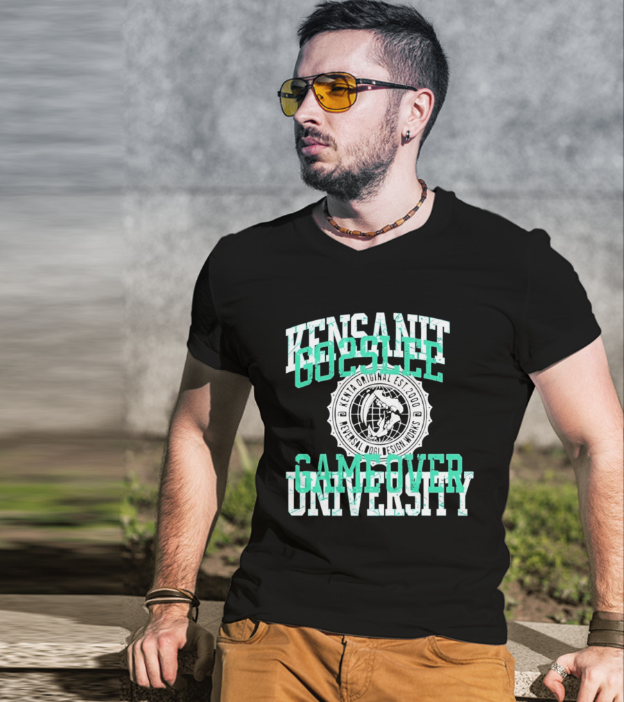 Kensanity Go2Sleep Gameover University Kenta Original Est 2000 Reversal Dogi Works T-Shirt