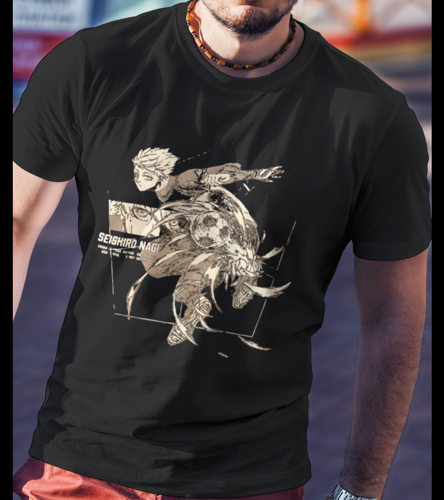 Seishiro Nagi Losing Is Frustrating So I Hate It Soccer Action Manga T-Shirt