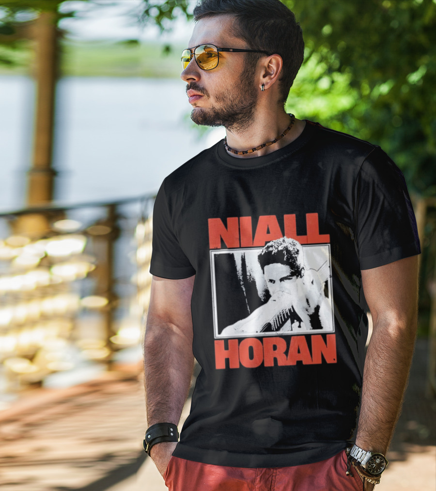 Niall Horan Distressed Guitar Player Image One Direction T-Shirt