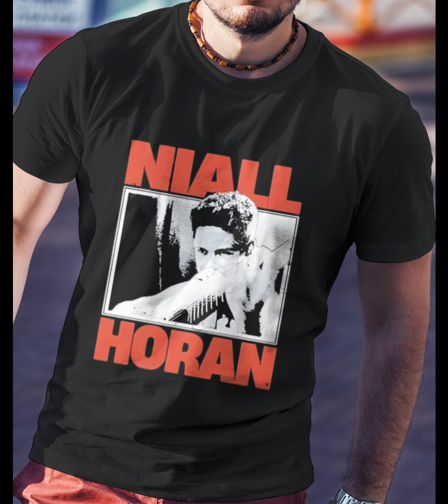 Niall Horan Distressed Guitar Player Image One Direction T-Shirt
