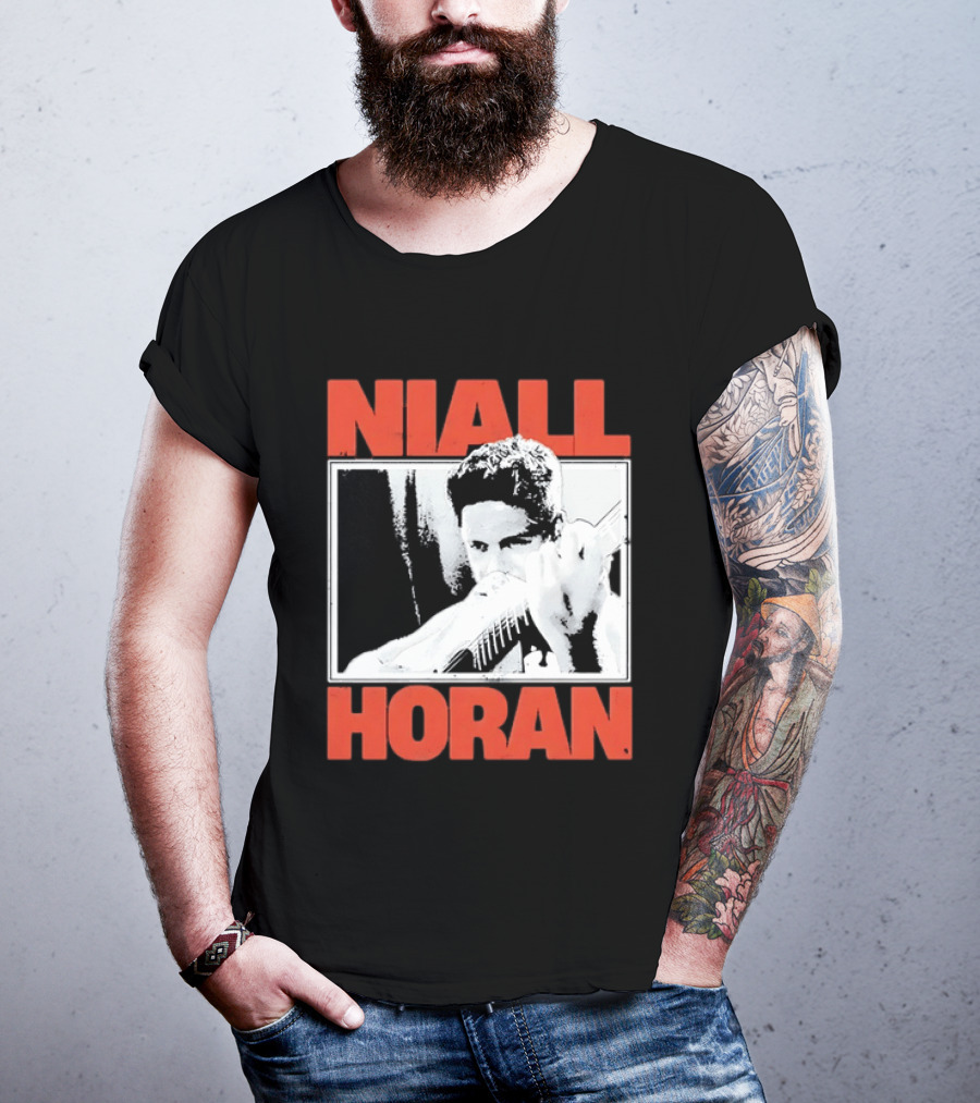 Niall Horan Distressed Guitar Player Image One Direction T-Shirt